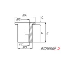 Puig Universal Wellnuts M6 (Black)