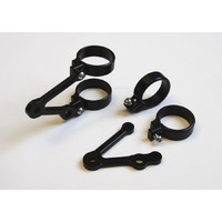LSL Short Headlight Brackets With Indicator Holes  Clamps