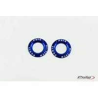 Puig Coloured Rings For PHB19 Front Fork Protectors (Blue)