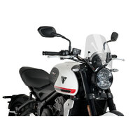 Puig New Generation Sport Screen To Suit Triumph Trident 660 2021 - Onwards (Clear)