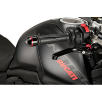 Puig Short Bar Ends (With Black Ring) For Ducati Monster 937 (2021 - Onwards)