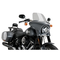 Puig High Road Touring Screen For Harley Davidson Softail Sport Glide FLSB (2018 - Onwards) - Smoke
