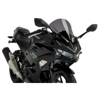 Puig Z-Racing Screen For Kawasaki Ninja 500 (2024 - Onwards) - Dark Smoke