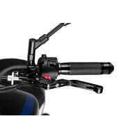 Puig 3.0 Extendable Folding Clutch Lever (Black With Red Adjuster)