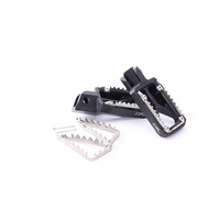 MG Biketec Footpegs For Enduro / Supermoto Models (Black)