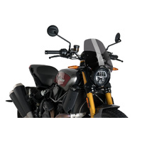 Puig New Generation Sport Screen For Indian FTR 1200 (2019 - Onwards) - Dark Smoke