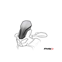 Puig Touring Screen For Kawasaki Z1000 (2007 - 2009) - Dark Smoke