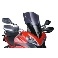 Puig Touring Plus Screen For Ducati Multistrada 1200/S (2010 - 2012) - Dark Smoke