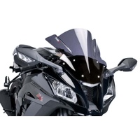 Puig Z-Racing Screen Compatible WIth Kawasaki ZX-10R 2011 - 2015 (Dark Smoke)