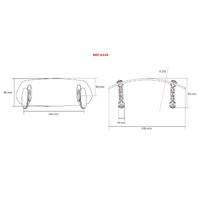 Puig Multiregulable Visor Clip-On [Size  Colour: 100x277mm, Clear]