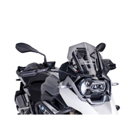 Puig Sport Screen Compatible with Various BMW R1200GS  R1250GS  Models (Dark Smoke)