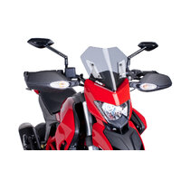 Puig New Generation Sport Screen Compatible With Ducati Hypermotard 821/SP/939/SP (Light Smoke)