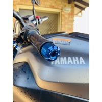 Puig Short Bar End Weights For Yamaha Models (Blue)