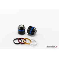 Puig Short Bar End Weights For Various Kawasaki Models (Black)