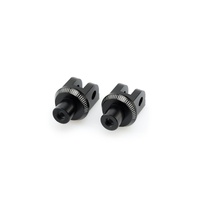Puig Footpeg Adaptors For Various Kawasaki Models (Black)