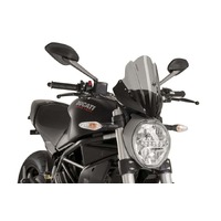 Puig New Generation Touring Screen Compatible With Various Ducati Monster Models (Dark Smoke)