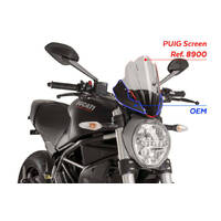 Puig New Generation Touring Screen For Various Ducati Monster Models (Clear)