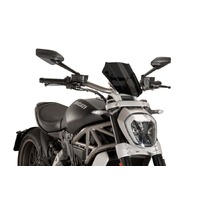 Puig New Generation Touring Screen Compatible With Ducati X Diavel/S 2016 - 2018 (Dark Smoke)