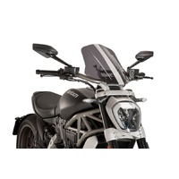 Puig New Generation Adjustable Screen For Ducati XDiavel (2016 - Onwards) - Smoke