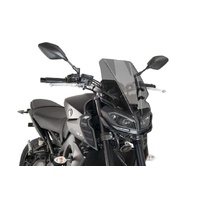 Puig Naked New Generation Touring Windshield To Suit Yamaha MT-09 2013-2020 (Dark Smoke)