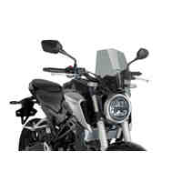 Puig Naked New Generation Sport Screen To Suit Honda CB125R/CB300R Neo Sports Cafe (2018-Onwards) - Smoke