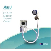 EZY RV Exterior Shower Outlet - BLACK