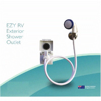 EZY RV Exterior Shower Outlet - WHITE