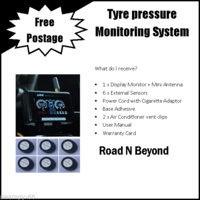 Tyre Pressure Monitoring System TPMS AVE External 6 Sensor Wireless or Internal