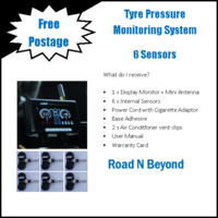 TPMS AVE Tyre Pressure Monitoring System 6 sensor Internal or external wireless 