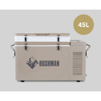 Bushman 35-52 Litre fridge / freezer, includes three Baskets, 12/240 converter and travel cover