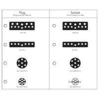 Elecbrake  Plug N Play Adapter 7 Flat to 7 Flat Socket Cable