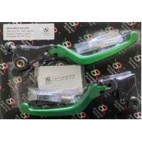 Bonamici Racing Lever Set For Kawasaki ZX10R (2016 - onwards) (Colour: Green)