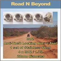 Security M12 1.75 Anti Theft Lock Nut For Led Light Bar IPF Spot Light Aurora
