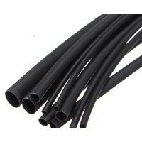 Heat Shrink Black 2M Tubing 11 Sizes Cable Insulation & Wire Sleeve Ratio 2:1