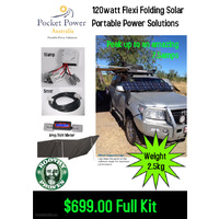 Solar 120w Flexible Panel , Compact Solar Charge Regulator Amp / Voltage Meter