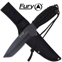 Fury Outback Black Cord Wrapped Knife