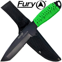 Fury Outback Green Cord Wrapped Knife