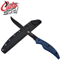 Cuda Professional 9" Serrated Knife w/Sheath