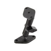 RAM-A-101U - RAM Double Ball Diamond Plate Mount With 9/16  Balls