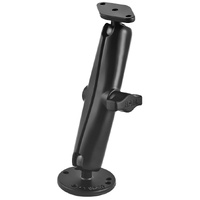 RAM-B-138U-C - RAM Long Double Ball Drill-Down Mount with Diamond Plate
