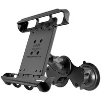 RAM-B-189-TAB8U - RAM Double Twist Lock Suction Cup Mount with Tab-Tite Universal Spring Loaded Cradle for 10  Tablets with HEAVY DUTY CASES
