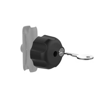 RAM-KNOB3LU - RAM Key Lock Knob with Brass Insert for B Size Socket Arms