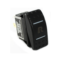 RAM-SWITCH-DPDTL-MOM - RAM DPDT MOM ROCKER SWITCH W/ LIGHT