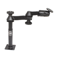 RAM-VP-SW1-47 - RAM Tele-Pole with 4   7  Poles, Double Swing Arms  Round Plate