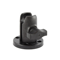 RAM Single Socket Arm with Round Swivel Plate