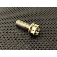 RaceFasteners Titanium Front Disc Drilled Hex Flange Bolt Kit For Yamaha YZF-R6 (2003 - 2016)