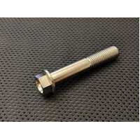 RaceFasteners M10 x 1.25 Titanium Hex Flange Bolt (60mm)