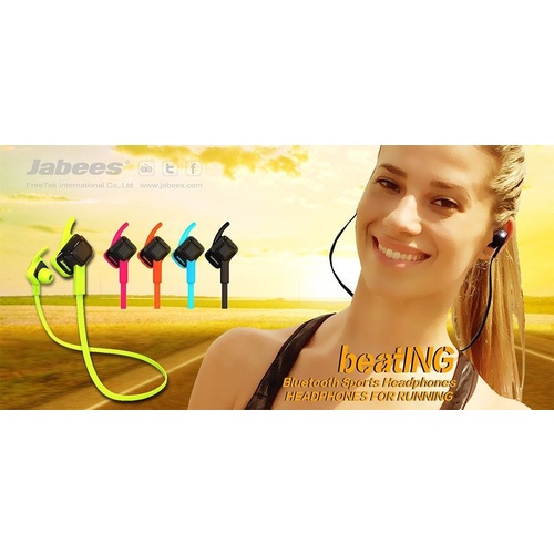Jabees Beating Sports Bluetooth 4.1 Earphone Headset Waterproof Headphone Mic